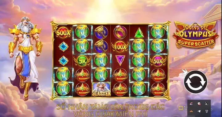 Cơ chế tính thưởng và đặc trưng Gate of Olympus Super Scatter