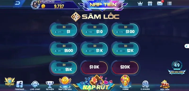 Mẹo chơi Sâm Lốc luôn luôn thắng cho newbie