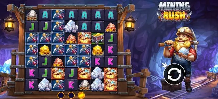 Mining Rush mang đến trải nghiệm tuyệt vời trên từng vòng quay