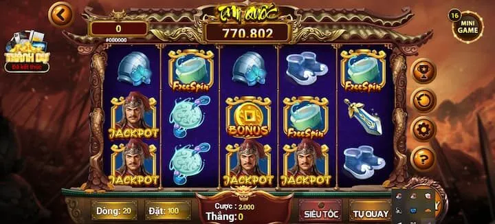 Điểm hấp dẫn slot Khởi Nghĩa Tam Quốc